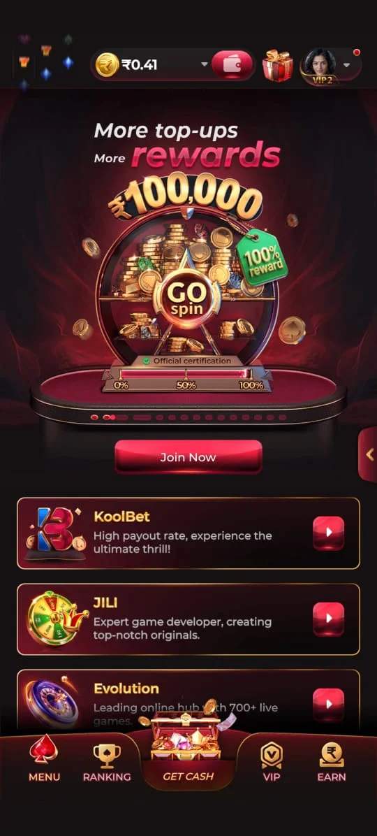 MMY Game home screen showing game lobby with Aviator, Teen Patti and live balance